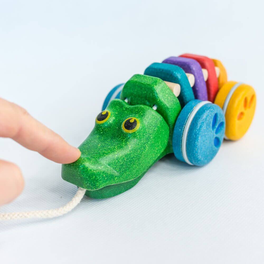 Rainbow Dancing Pull-Along Alligator