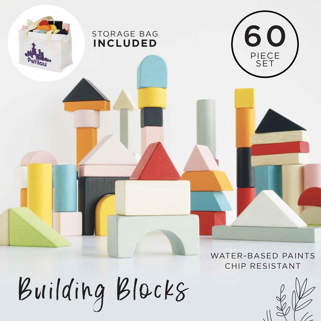 Wooden Building Blocks (60 pcs)