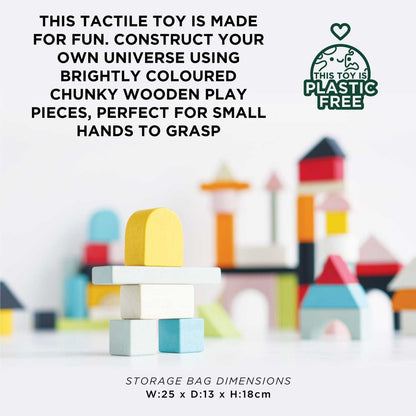 Wooden Building Blocks (60 pcs)