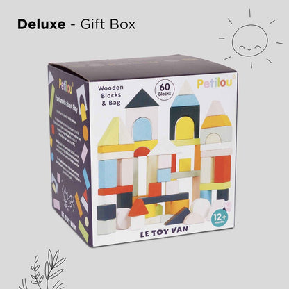 Wooden Building Blocks (60 pcs)