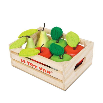 Market Crate of Apples and Pears