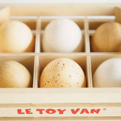 Wooden Half-Dozen Eggs Crate