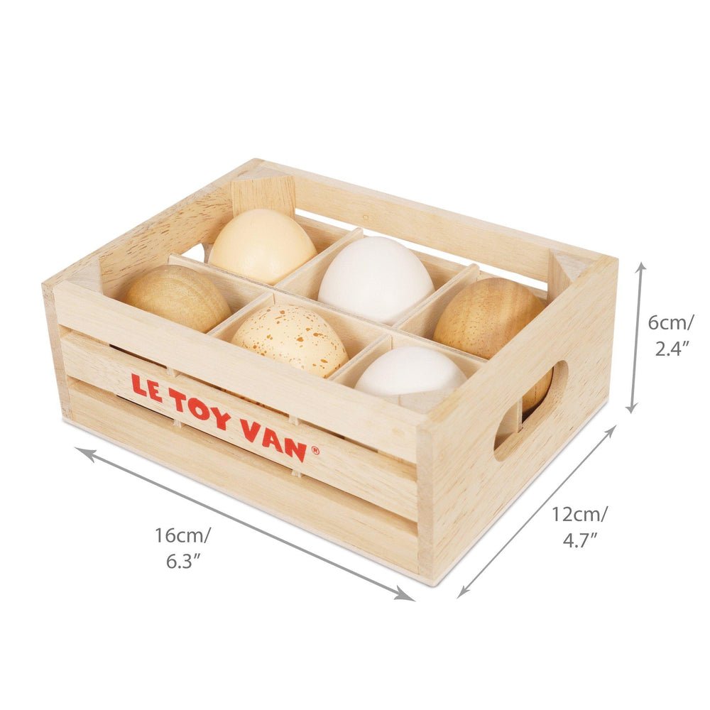 Wooden Half-Dozen Eggs Crate