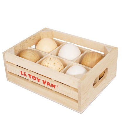 Wooden Half-Dozen Eggs Crate