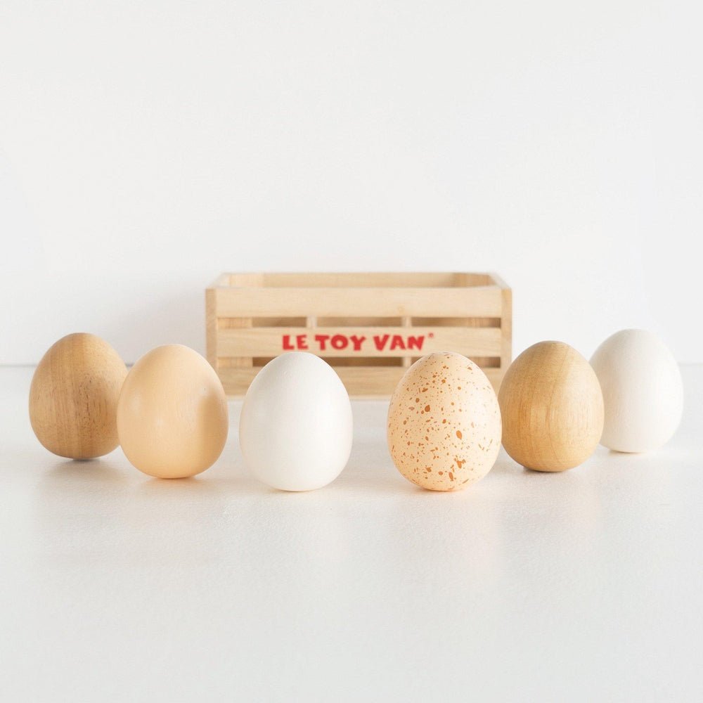 Wooden Half-Dozen Eggs Crate