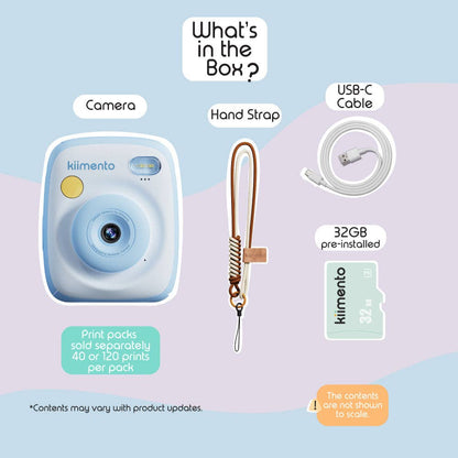 Kiimento Print Pro Instant Camera - Sky Blue (Model P2)