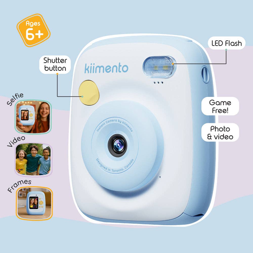 Kiimento Print Pro Instant Camera - Sky Blue (Model P2)