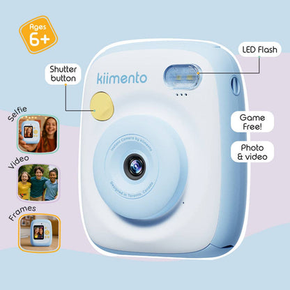 Kiimento Print Pro Instant Camera - Sky Blue (Model P2)