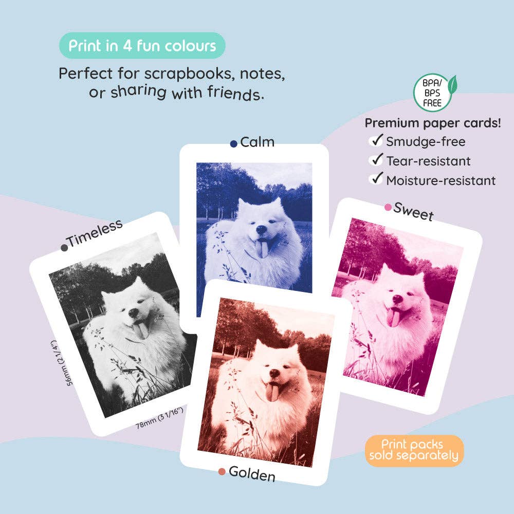 Kiimento Print Pro Instant Camera - Sky Blue (Model P2)