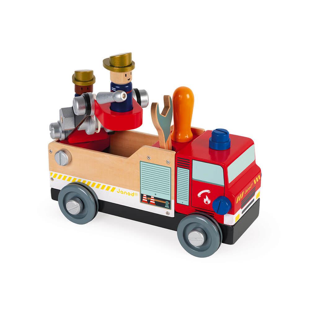 Brico'Kids Wooden Fire Truck