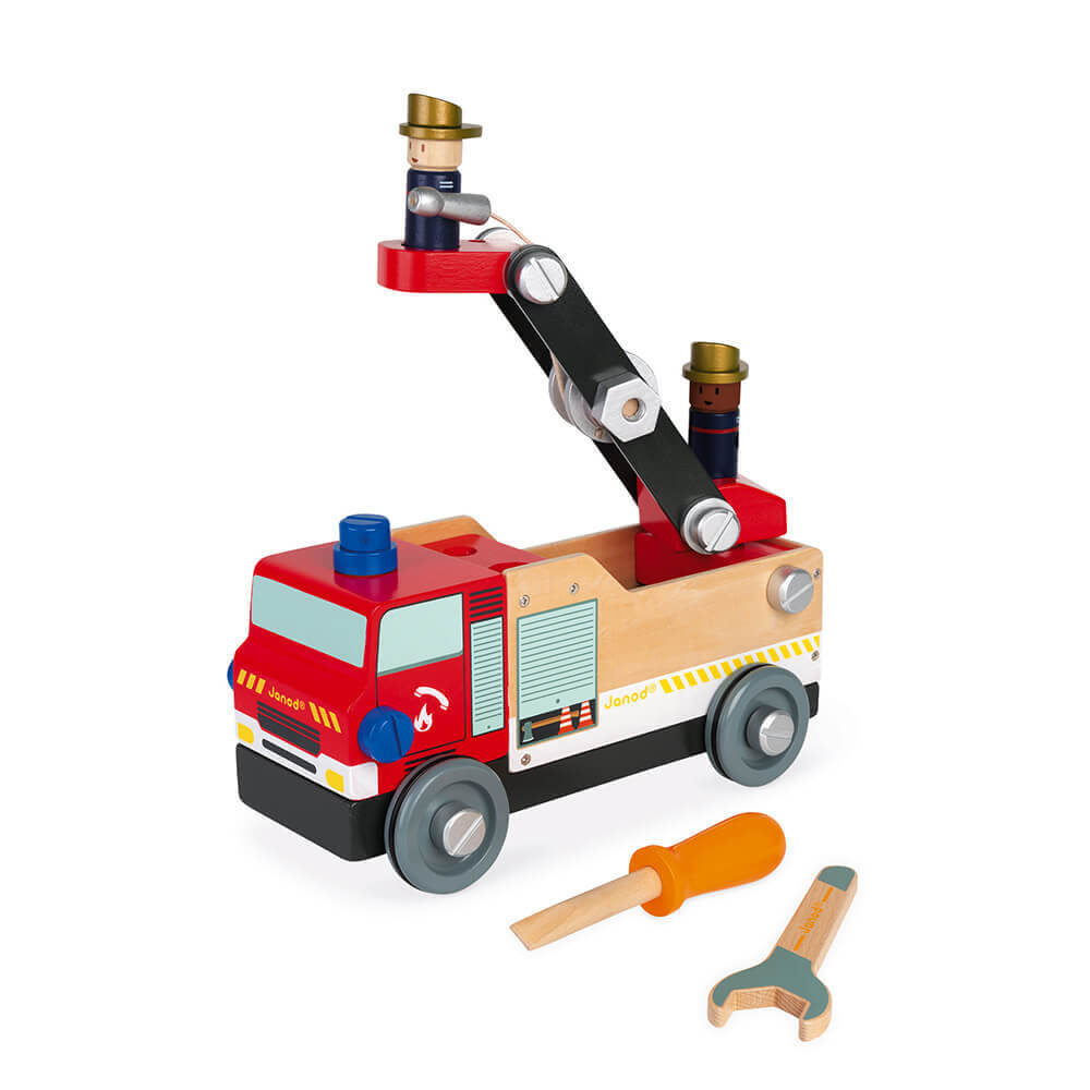 Brico'Kids Wooden Fire Truck