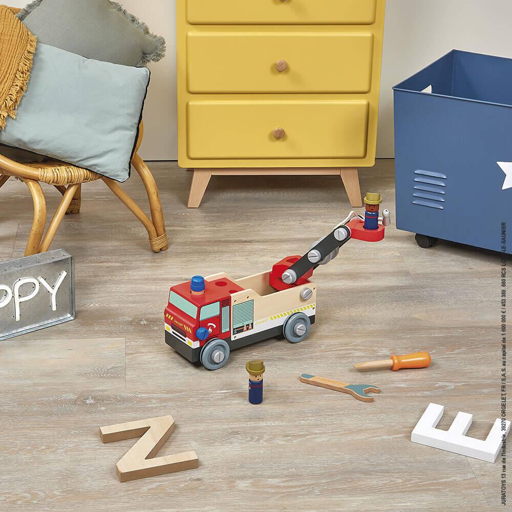 Brico'Kids Wooden Fire Truck