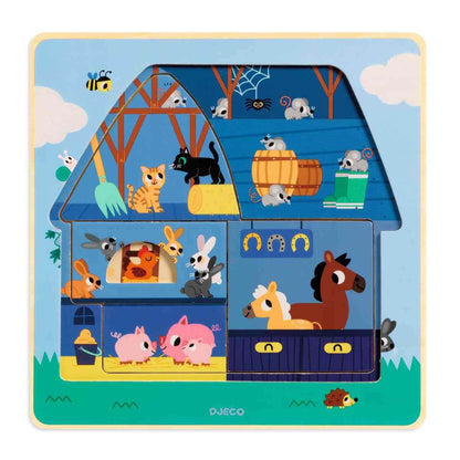 Chez Moo 3-Level Puzzle