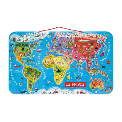 Magnetic Puzzle - World Map (92 pcs)
