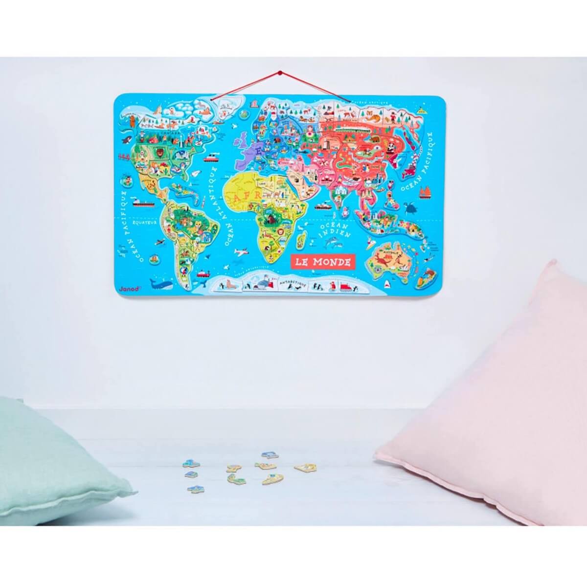 Magnetic Puzzle - World Map (92 pcs)