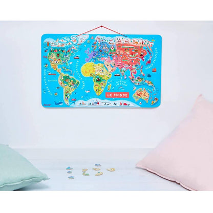 Magnetic Puzzle - World Map (92 pcs)