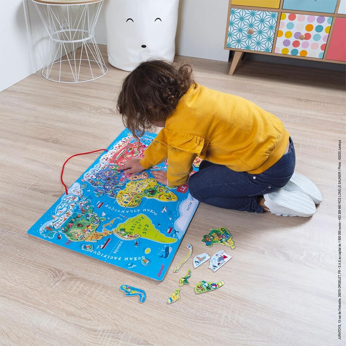 Magnetic Puzzle - World Map (92 pcs)