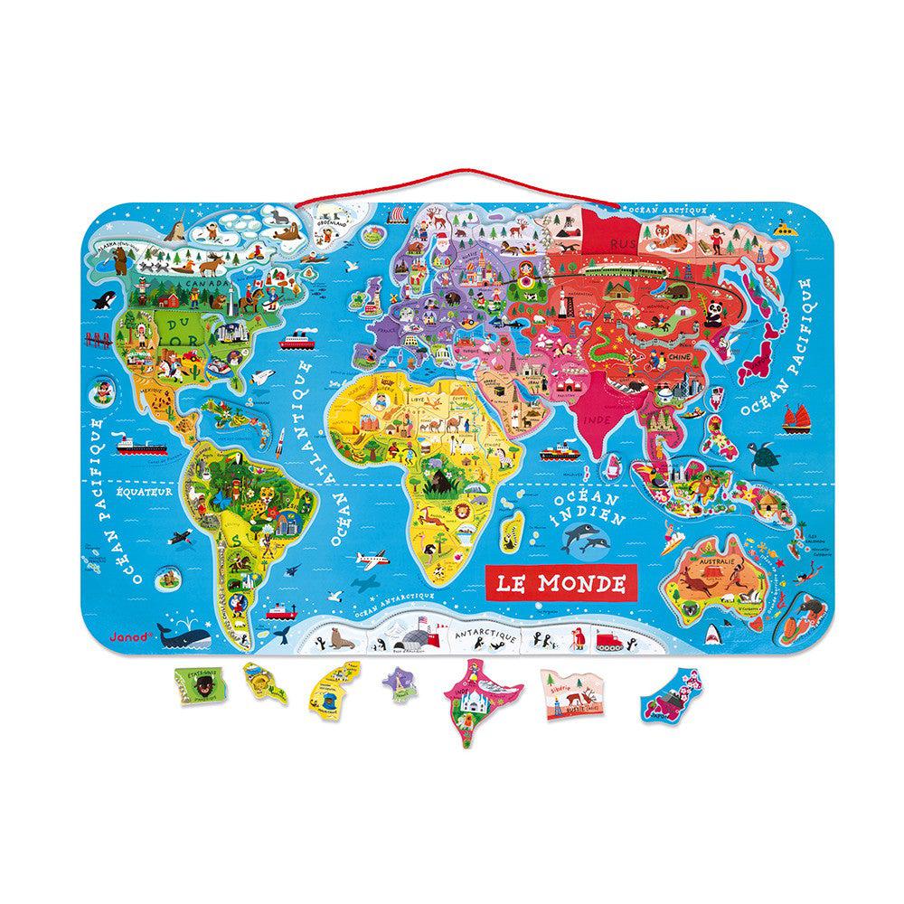 Magnetic Puzzle - World Map (92 pcs)