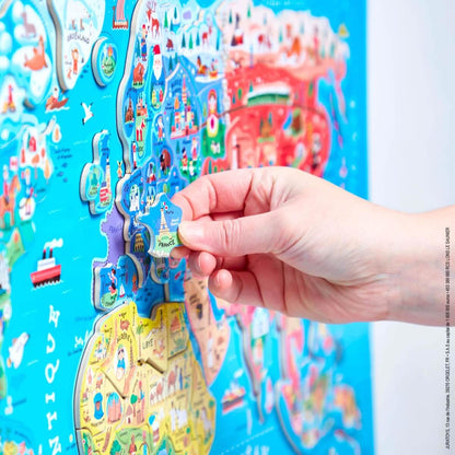 Magnetic Puzzle - World Map (92 pcs)