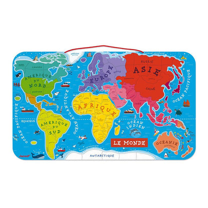 Magnetic Puzzle - World Map (92 pcs)