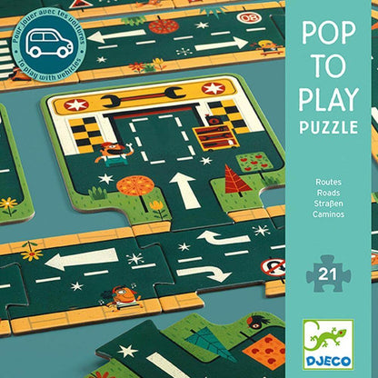 Pop to Play Puzzle - Roads