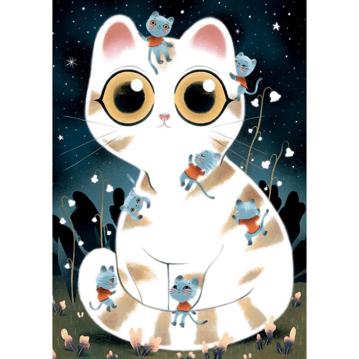 Wizzy Puzzle - Cuddly Cats (50 pcs)