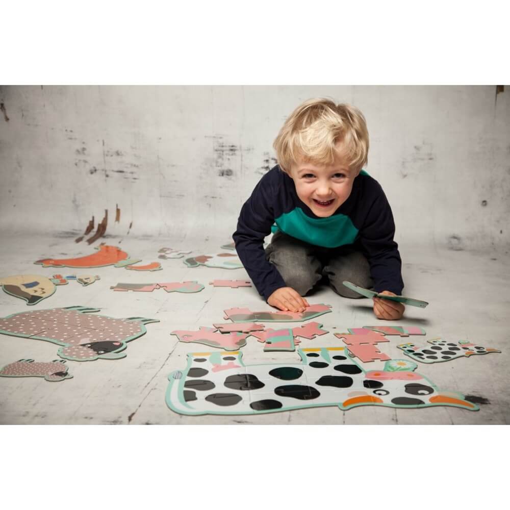 6 Giant Puzzles - Honoré and Friends (9 to 15 pcs)