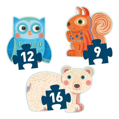 Giant Puzzles - In the Forest (9 to 16 pcs)