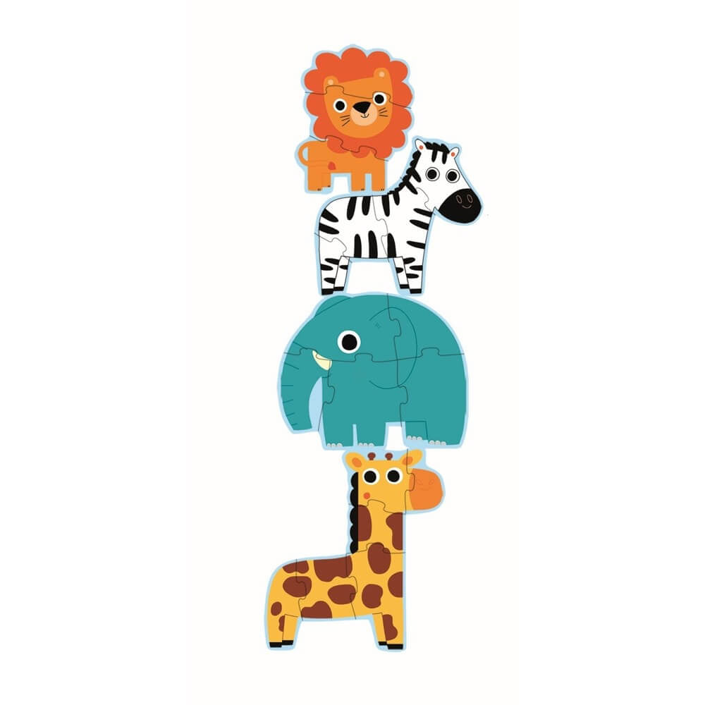 Primo Puzzles - In the Jungle (3 to 6 pcs)