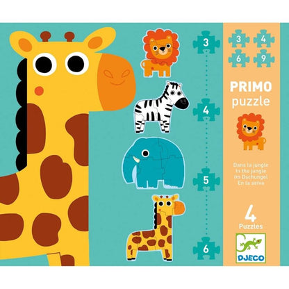 Primo Puzzles - In the Jungle (3 to 6 pcs)