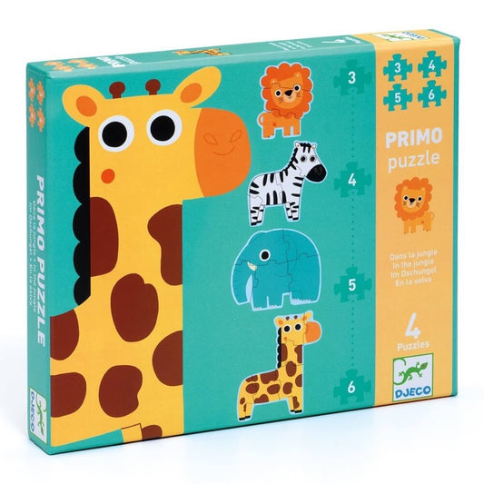 Primo Puzzles - In the Jungle (3 to 6 pcs)