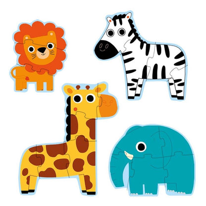 Primo Puzzles - In the Jungle (3 to 6 pcs)