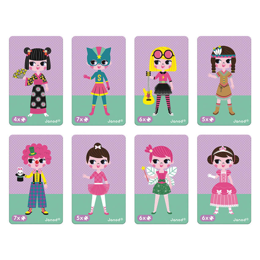 Magnetic Set - Girls' Dress-Up (54 pcs)