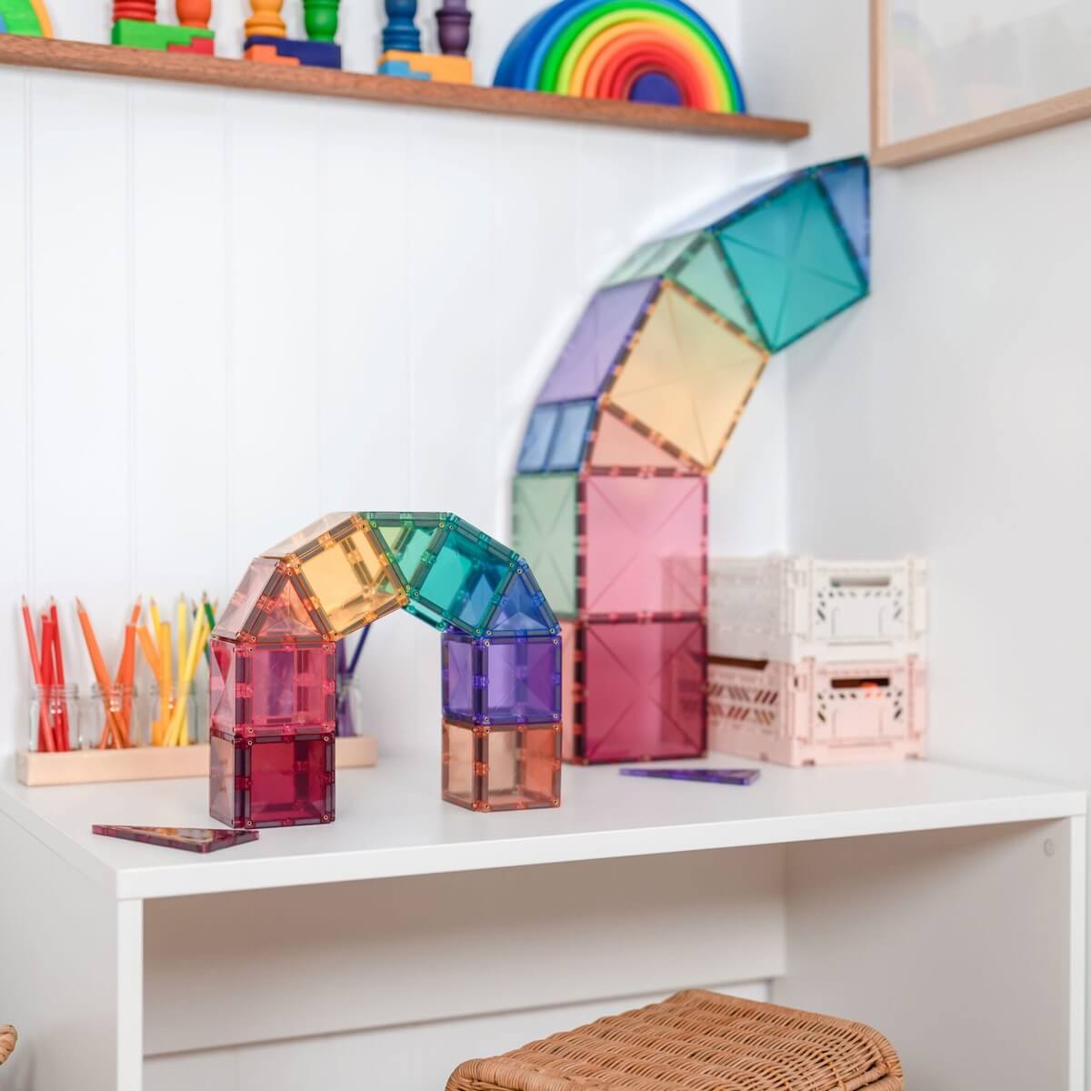 Magnetic Construction - Pastel Starter Kit (64 pcs)