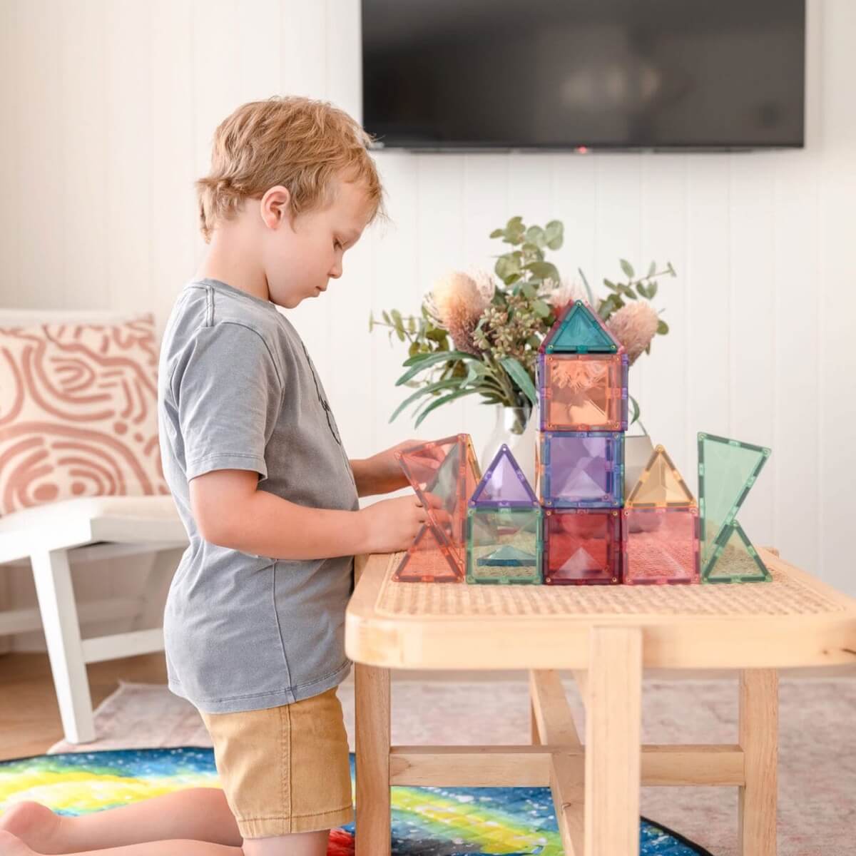 Magnetic Construction - Pastel Starter Kit (64 pcs)