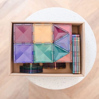 Magnetic Construction - Pastel Starter Kit (64 pcs)