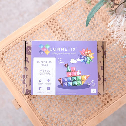 Magnetic Construction - Pastel Starter Kit (64 pcs)