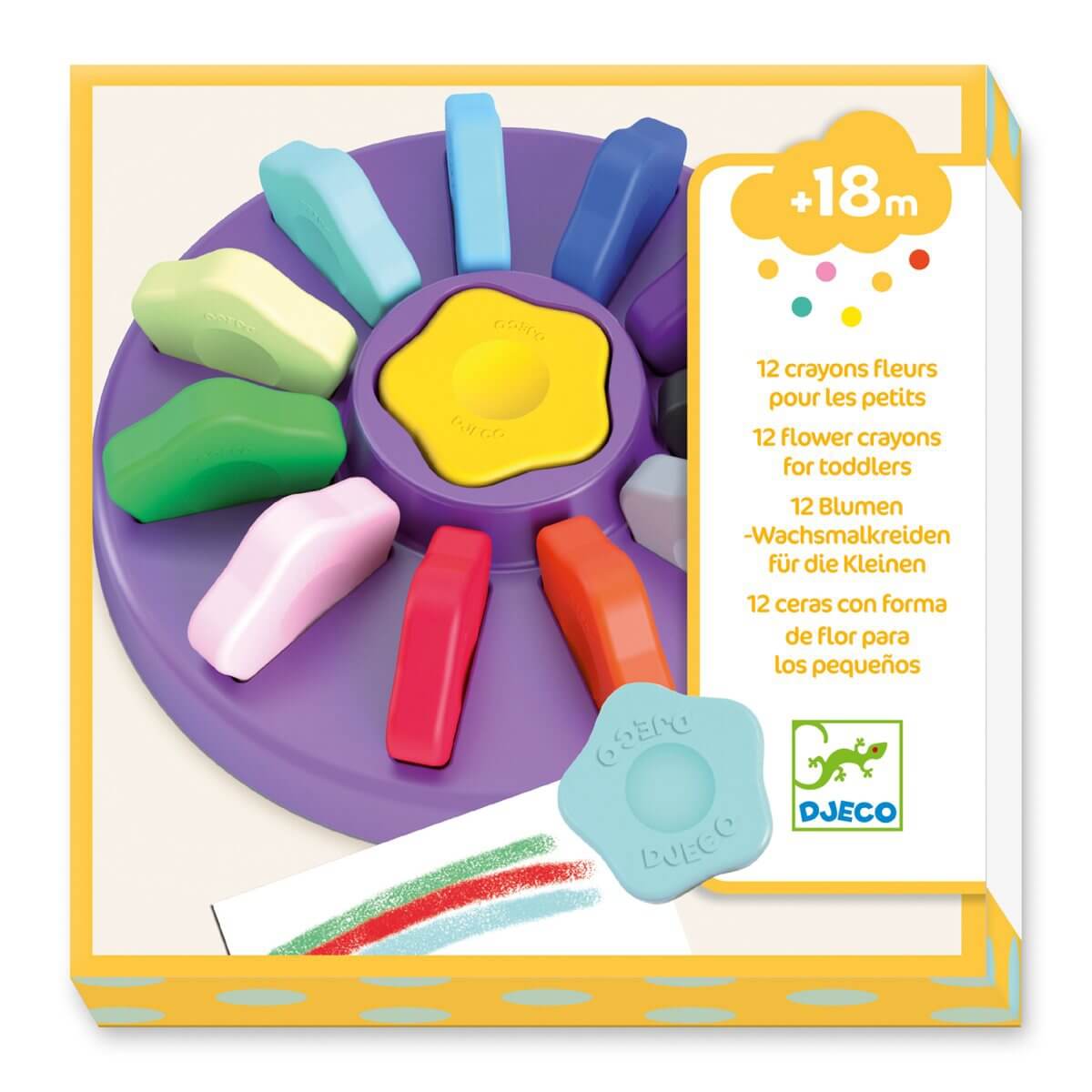 Wax Flower Crayons for Toddlers