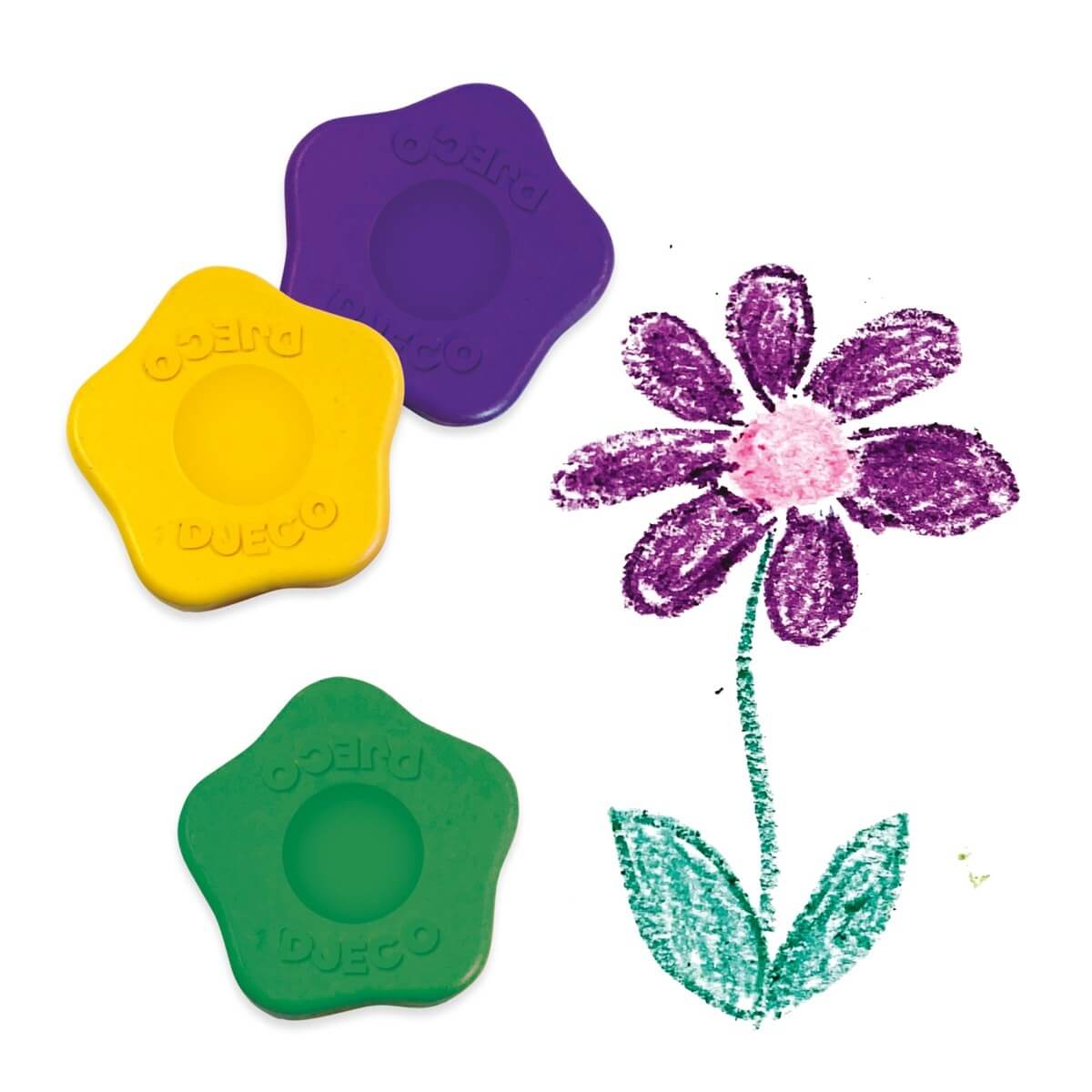 Wax Flower Crayons for Toddlers