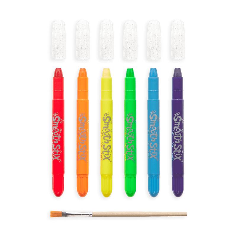 Smooth Stix Watercolor Gel Crayons (Set of 6 + Brush)