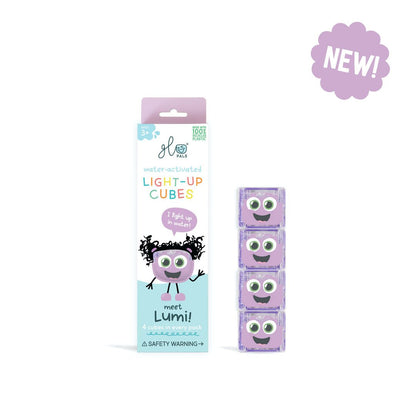 Glo Pals Light-Up Bath Cubes (Pack of 4)