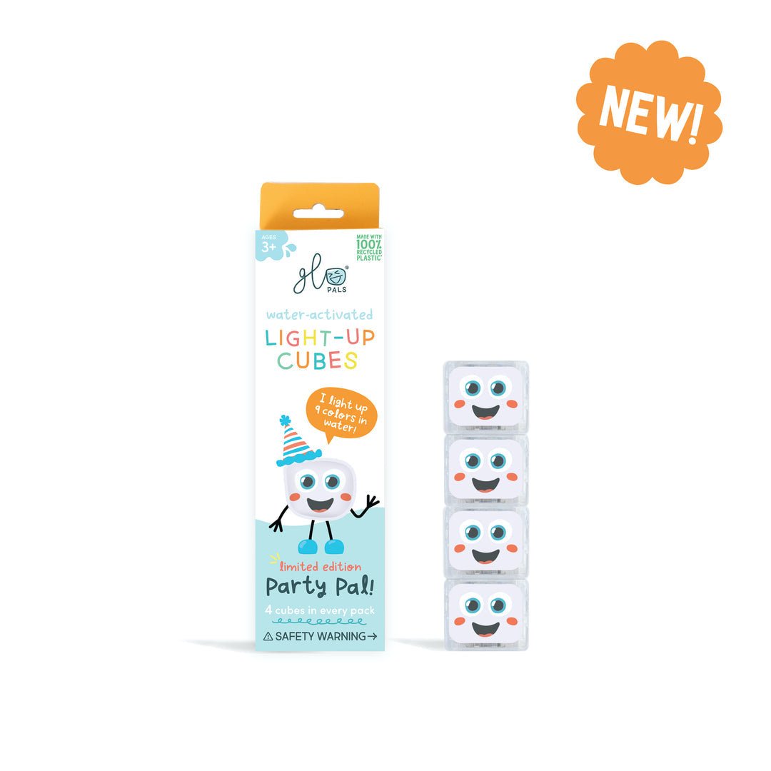 Glo Pals Light-Up Bath Cubes (Pack of 4)