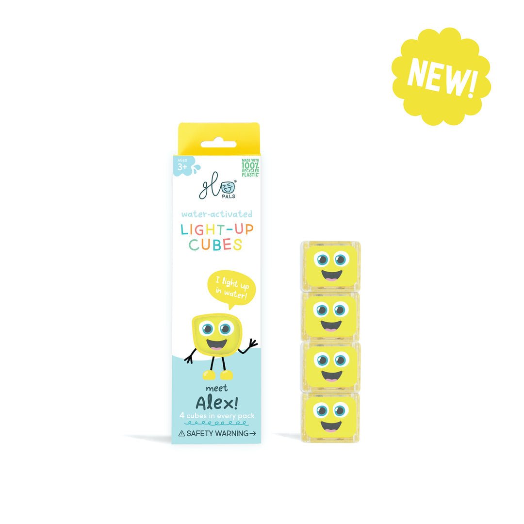 Glo Pals Light-Up Bath Cubes (Pack of 4)