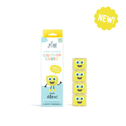 Glo Pals Light-Up Bath Cubes (Pack of 4)