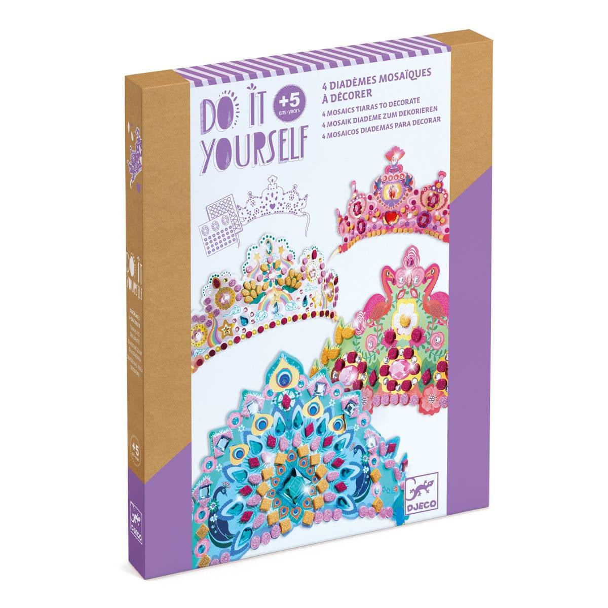 DIY Mosaic Tiaras - Like a Princess