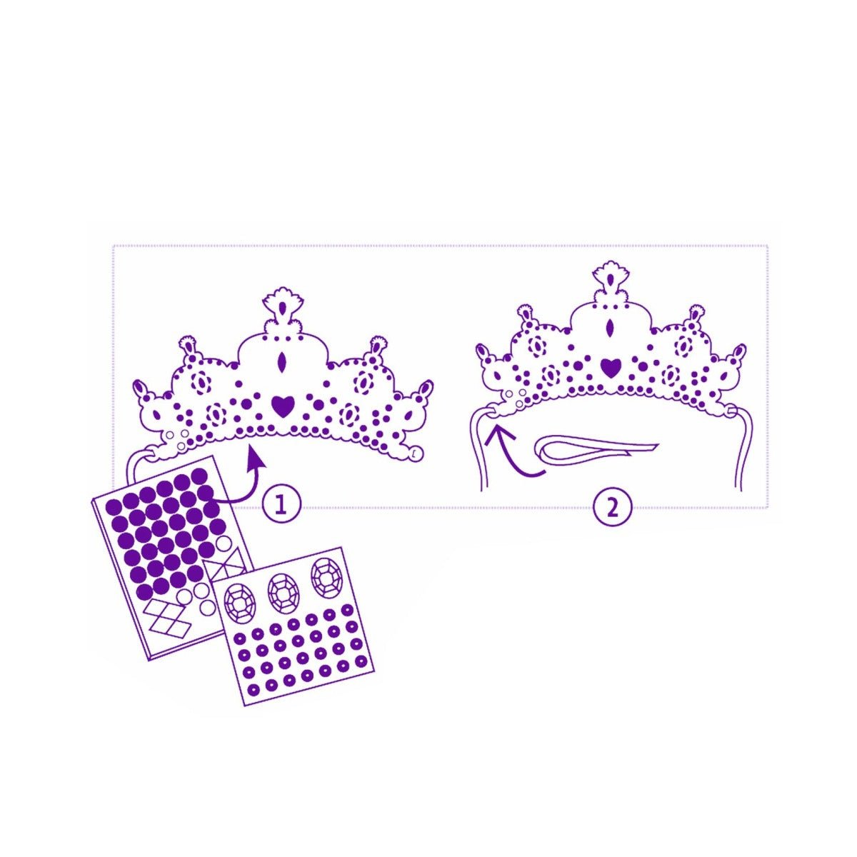 DIY Mosaic Tiaras - Like a Princess