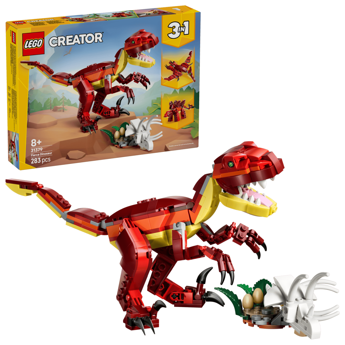 Ferocious Dinosaur 3-in-1 - LEGO Creator (283 pcs)