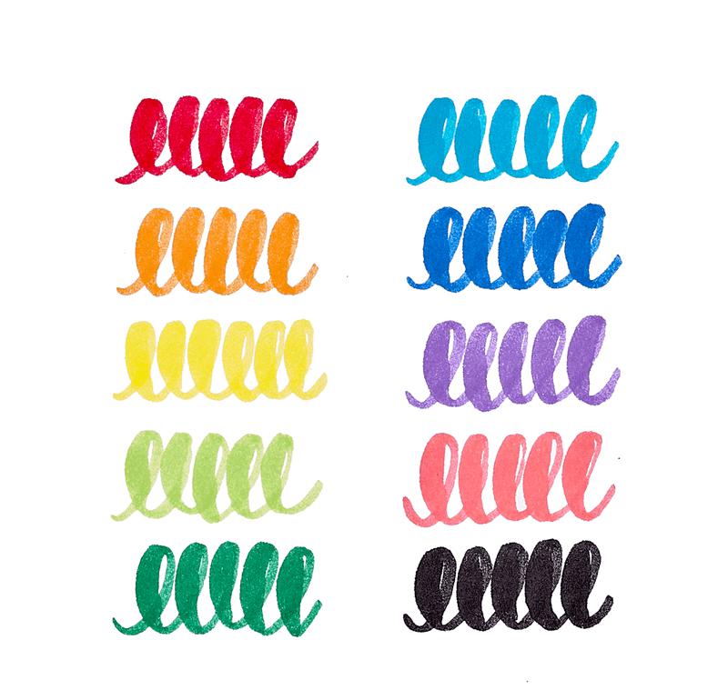Big Bright Brush 10 Marker Set