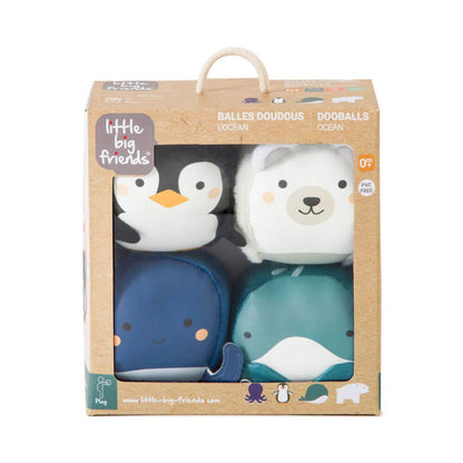 Doodballs 4-Ball Plush Set - Ocean