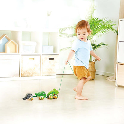 Pull-Along Frog Family